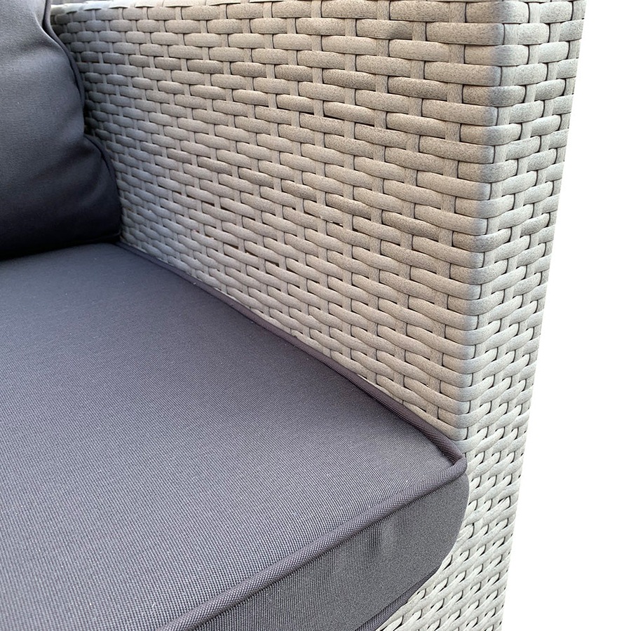 Elora 4pc Outdoor Rattan Corner Sofa Set Patio Garden Furniture w/ Table
