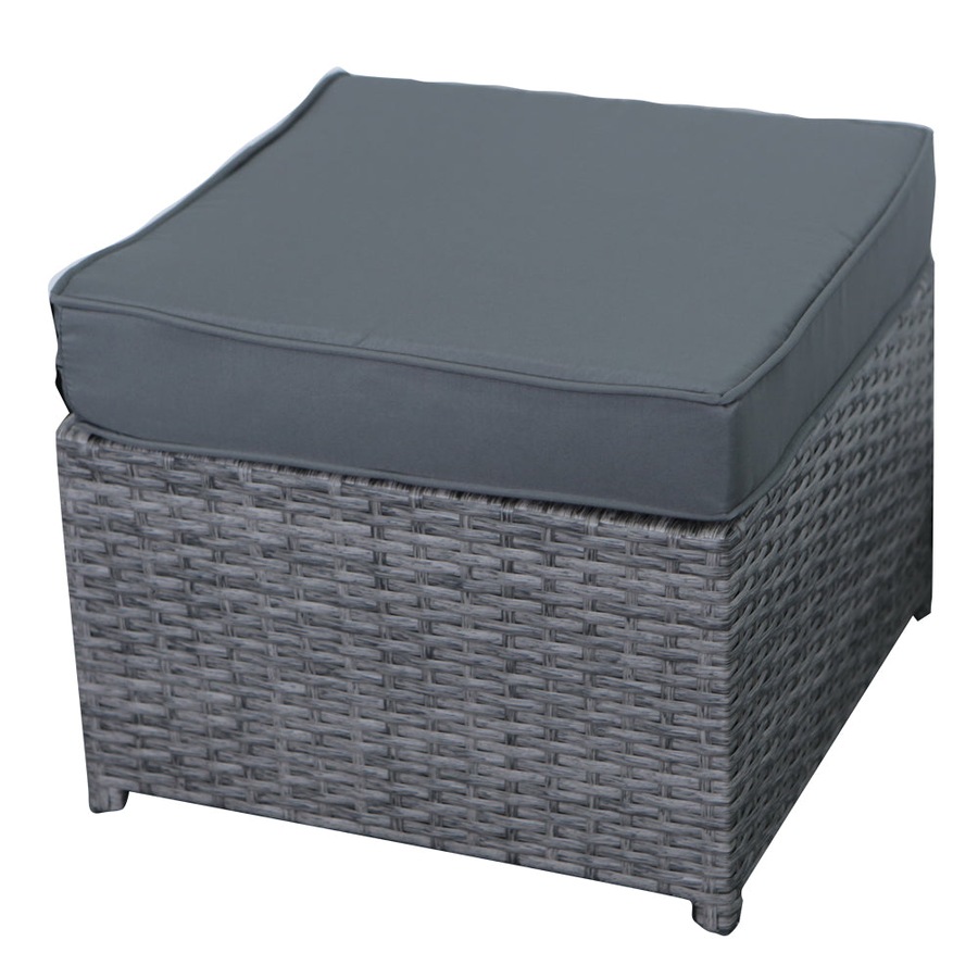 Elora 6pc Outdoor Rattan Wicker Sofa Set with Cushions Glass Table for Patio