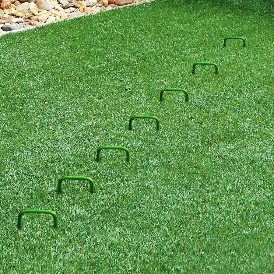 Elora Artificial Grass Pins 200pcs U Tent Pegs Synthetic Fake Lawn Weedmat Turf Fastening