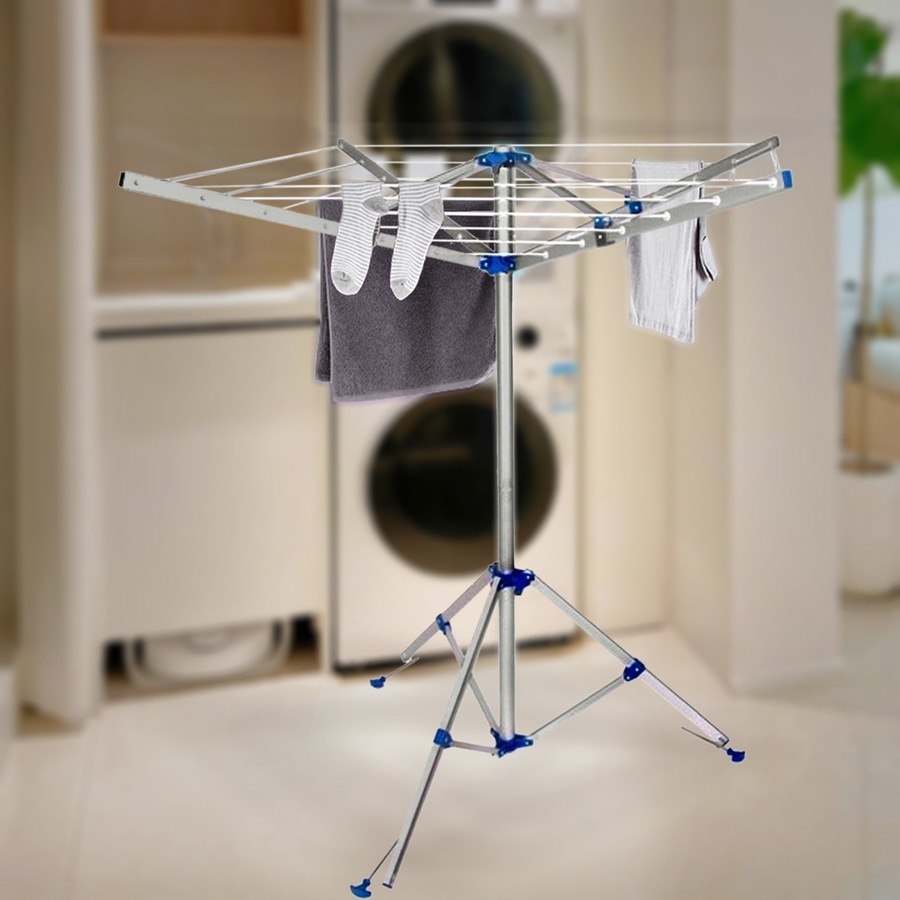 Elora Folding Umbrella Style Laundry Dryer Clothes Rack Outdoor Camping Portable
