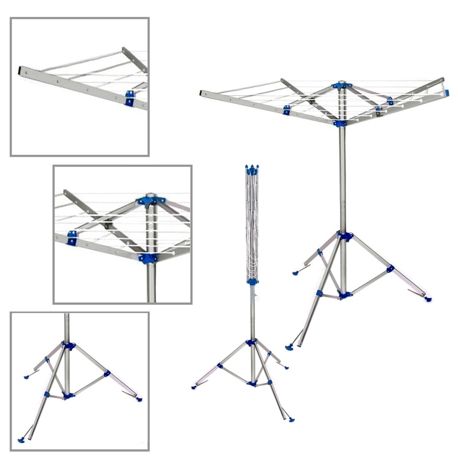 Elora Folding Umbrella Style Laundry Dryer Clothes Rack Outdoor Camping Portable