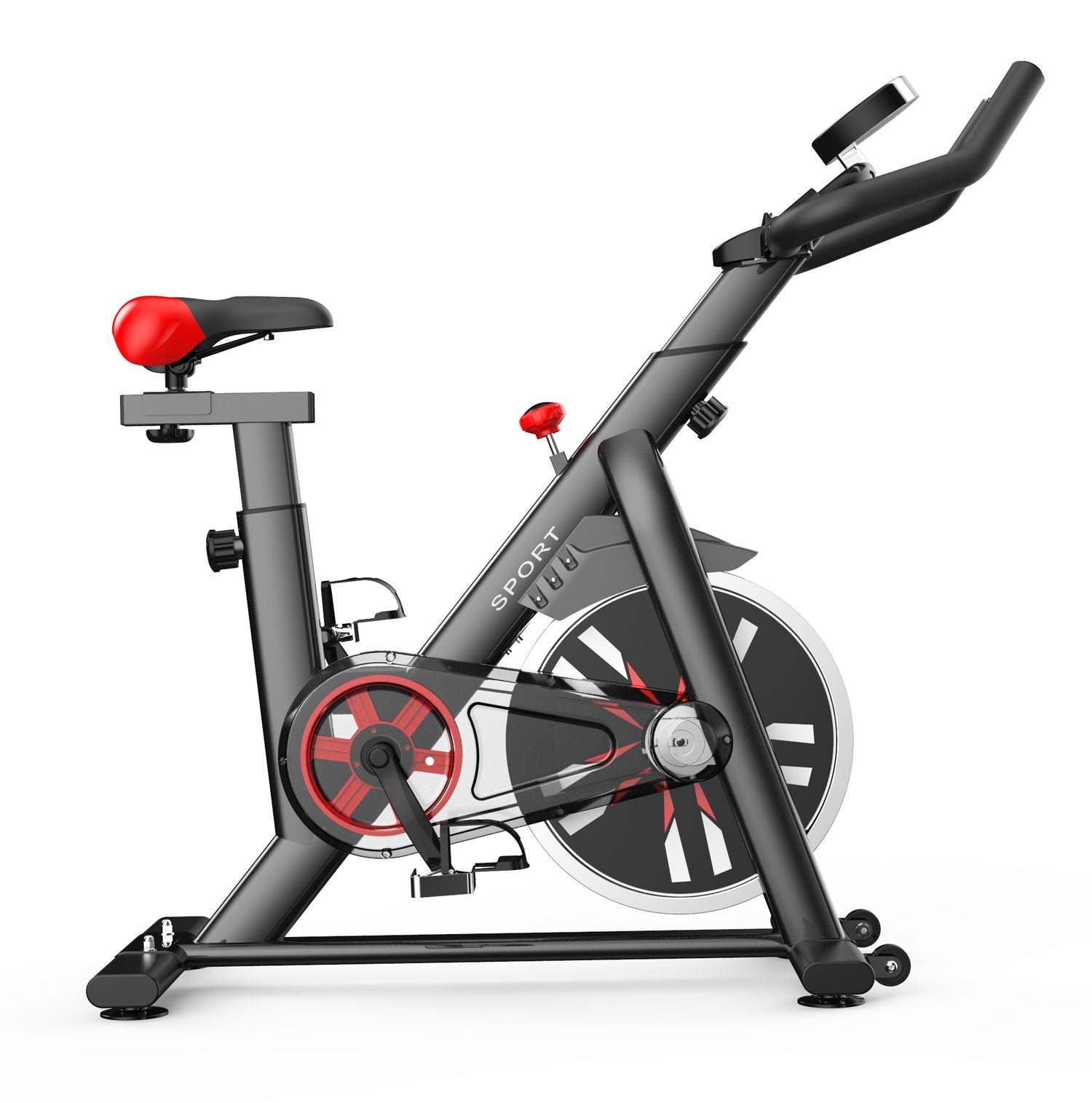 Exercise Spin Bike Flywheel Fitness Commercial Home Gym Unique Design
