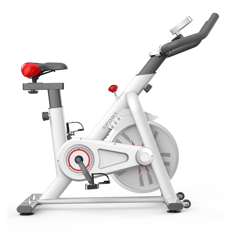 Exercise Spin Bike 8kg Flywheel Fitness Commercial Home Gym Black/White