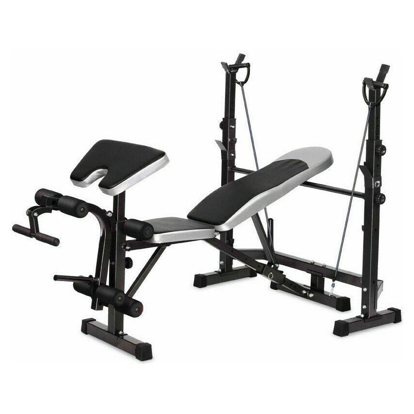 Fitness Multi Weight Bench Station Press Weights Equipment Curl Incline Home Gym Australia