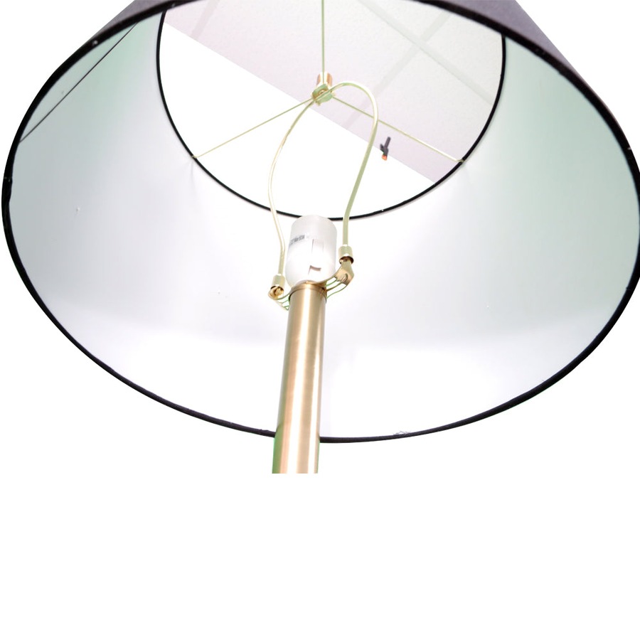 Floor Lamp Stand Reading Gold Metal Wood Black Modern Lighting Decoration Home Decor