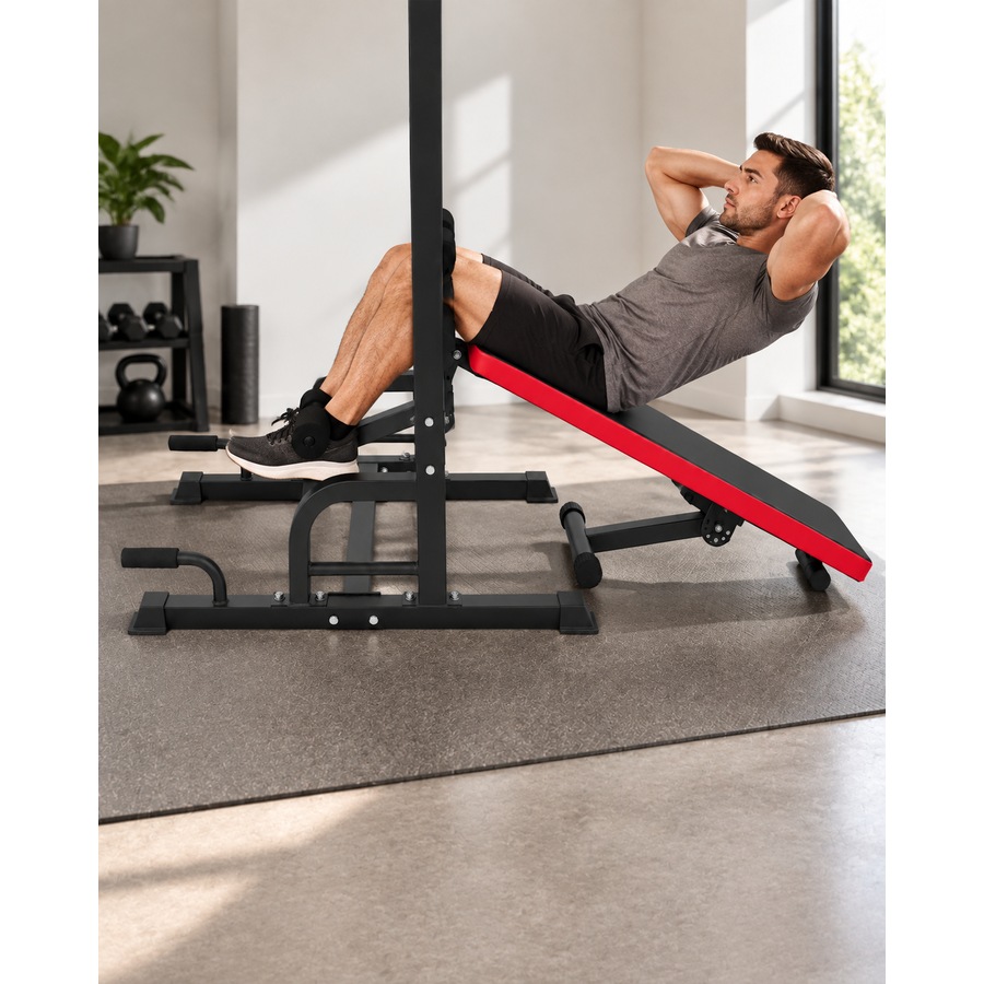 Buy Fitness Master Gym Bench Foldable Dip Tower Bar Chin Push Pull Up ...