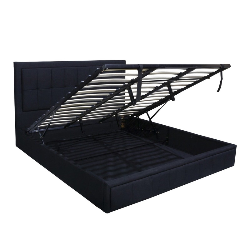 Buy Foret Bed Frame Queen Gas Lift Storage Base Bedroom Furniture