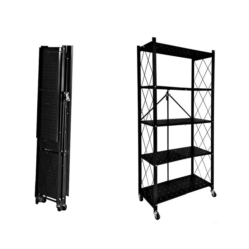 Buy Foret Bookshelf Foldable Shelf Metal Display Rack Kitchen Shelves