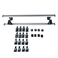 Elora Car Roof Rack Cross Bars Luggage Carrier Vehicle Adjustable 130cm Silver
