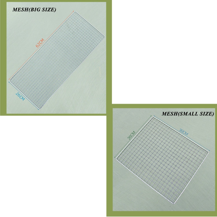 Large Size Portable Hibachi Outdoor BBQ Barbecue Grill Sets Charcoal Picnic Hiking Party Festival Camping