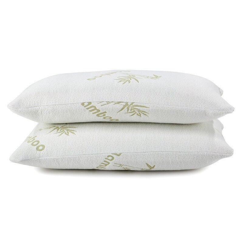 MULTI Extra Large 90x48cm King Size Bamboo Pillow Memory Foam Fabric