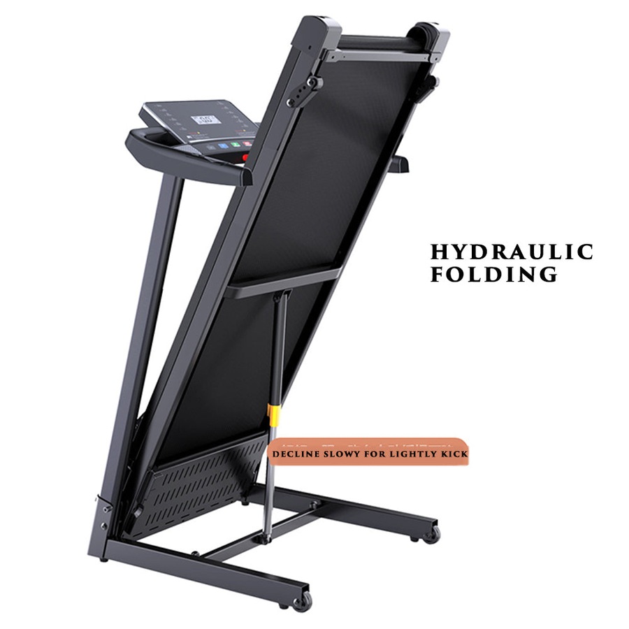 Fitness Master Multi-functional 3 Slope Folding Shock Absorbing black Electric Treadmill