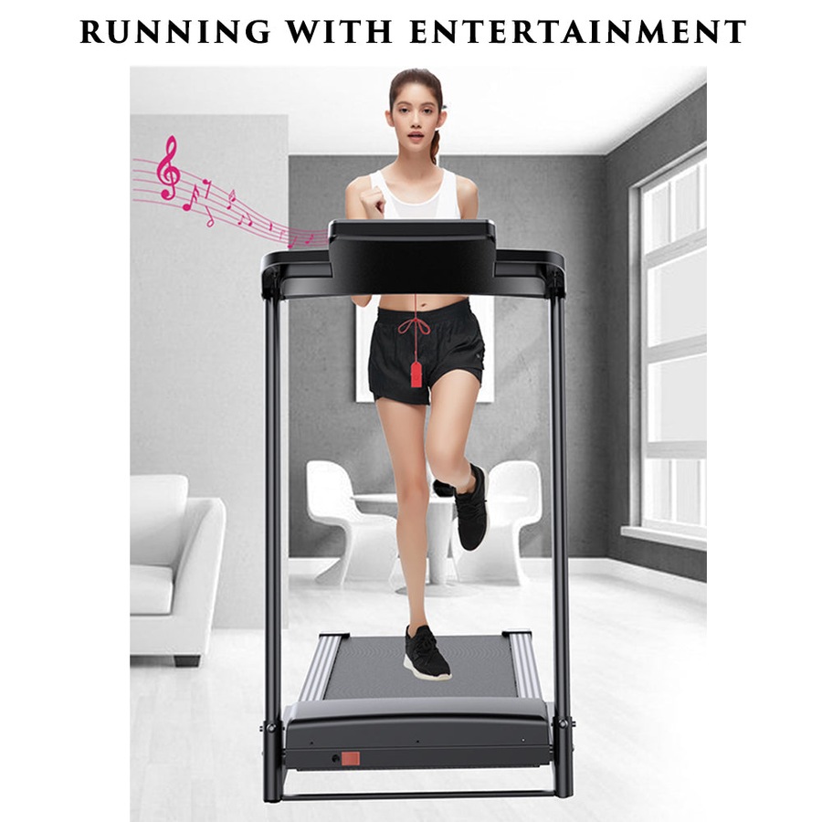 Fitness Master Multi-functional 3 Slope Folding Shock Absorbing black Electric Treadmill