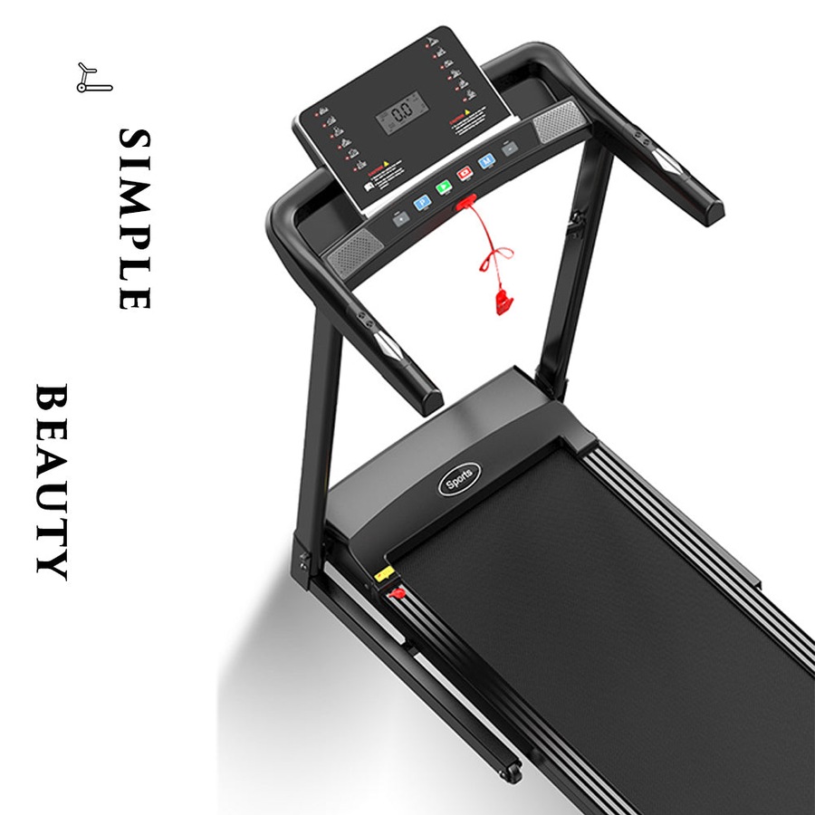 Fitness Master Multi-functional 3 Slope Folding Shock Absorbing black Electric Treadmill