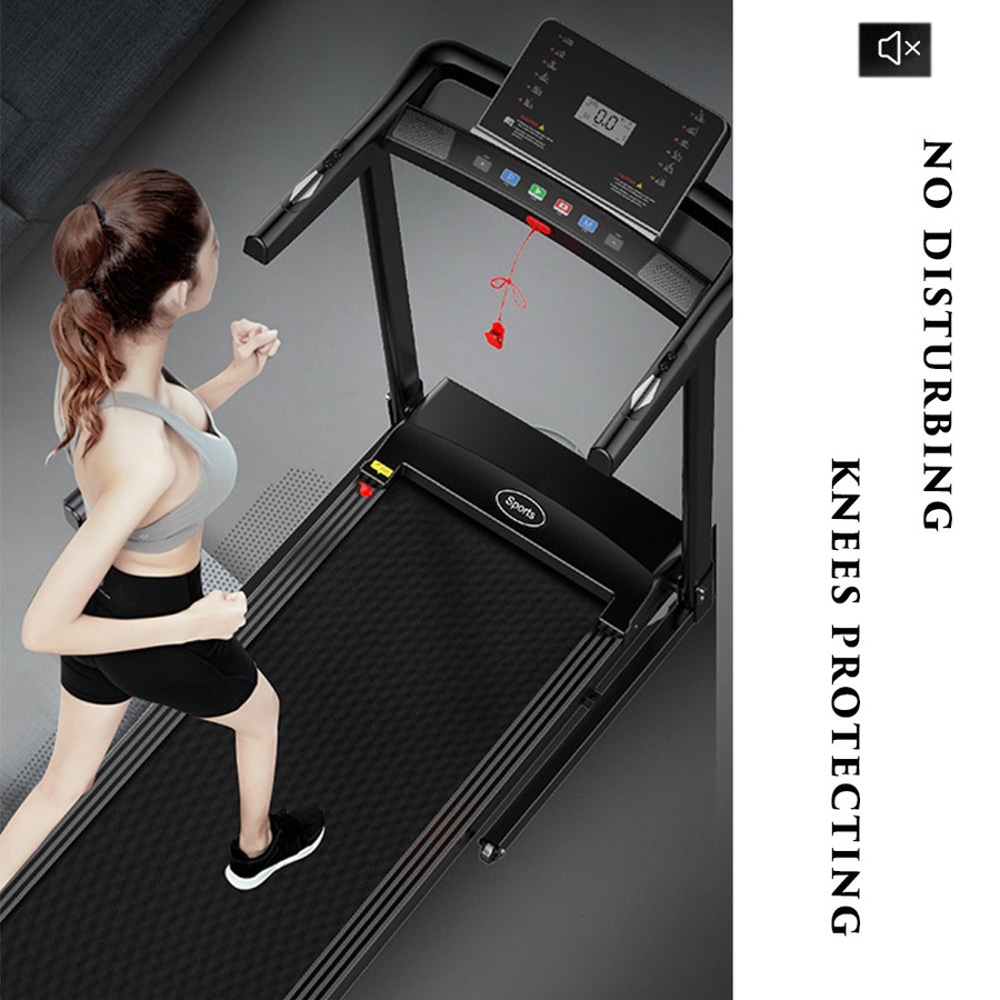 Fitness Master Multi-functional 3 Slope Folding Shock Absorbing black Electric Treadmill
