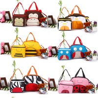 Nappy Changing Bag Baby Diaper Travel Tote Handbag Bottle Holder Mat+Organizer