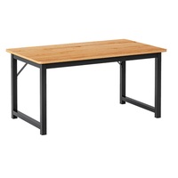 Oak 120cm Wooden Workstation Office Computer Desk Study Table Home