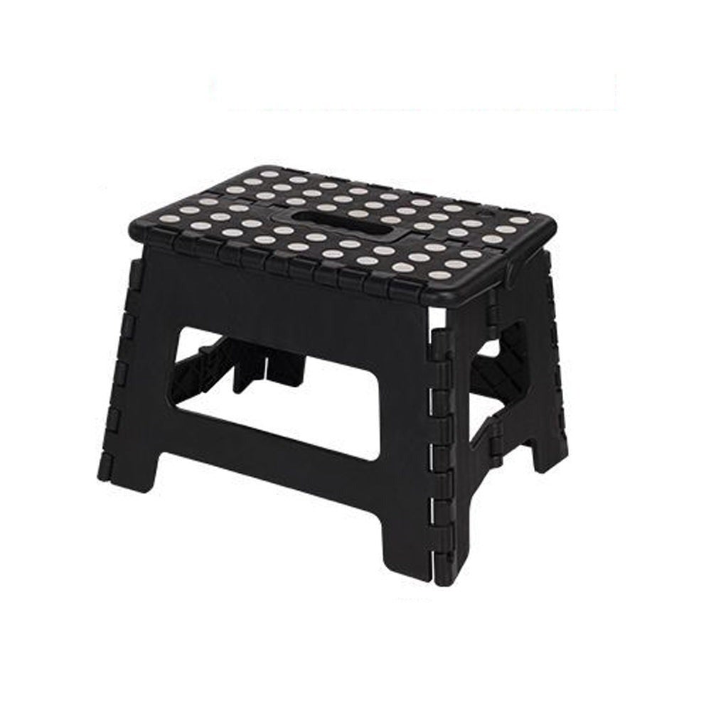PLASTIC FOLDING STOOL Step Portable Chair Store Flat Outdoor Camping- 22cm Height