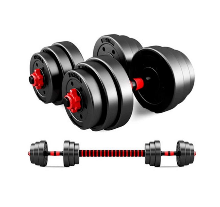 20kg Adjustable Dumbbell Set Barbell Home GYM Exercise Weights Fitness Workout Australia