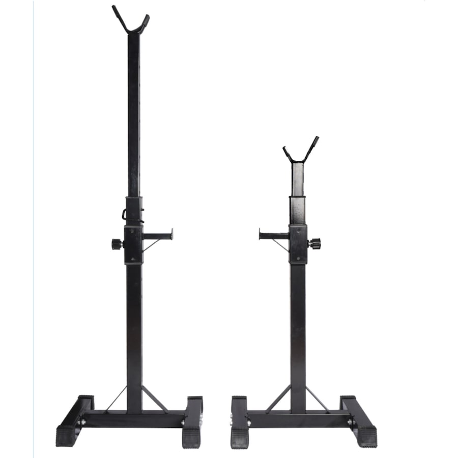 Fitness Master 2 pack Squat Rack Stand Bench Press Weight Lifting Barbell Gym