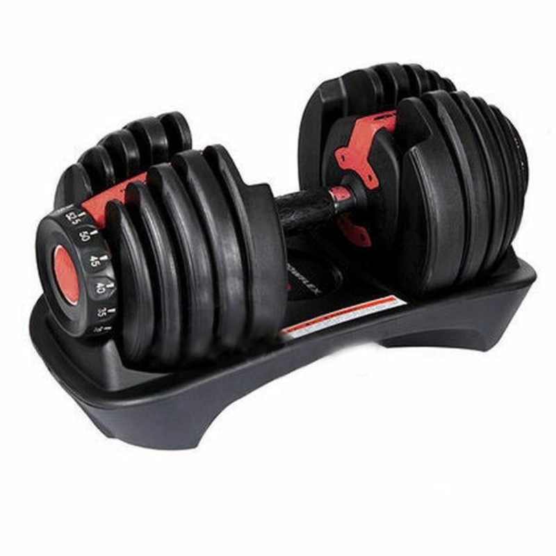 48kg Adjustable Dumbbell Set Home GYM Exercise Equipment Weight 2x 24kg ...