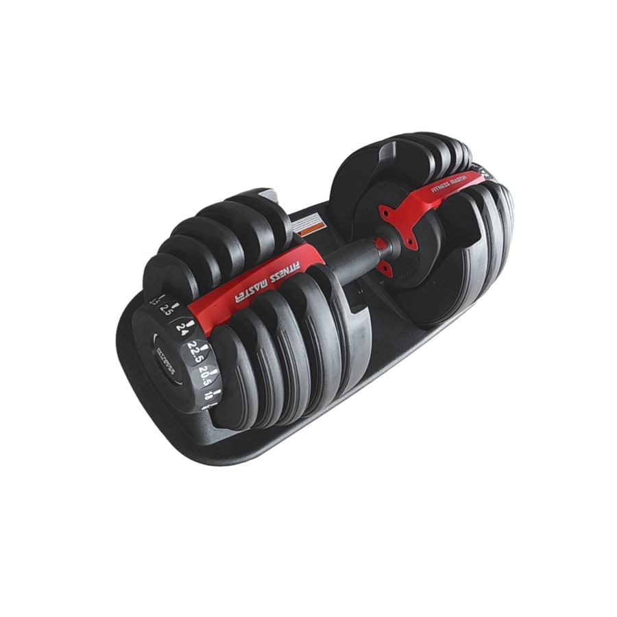 Fitness Master 48kg Adjustable Dumbbell Exercise Equipment Weights