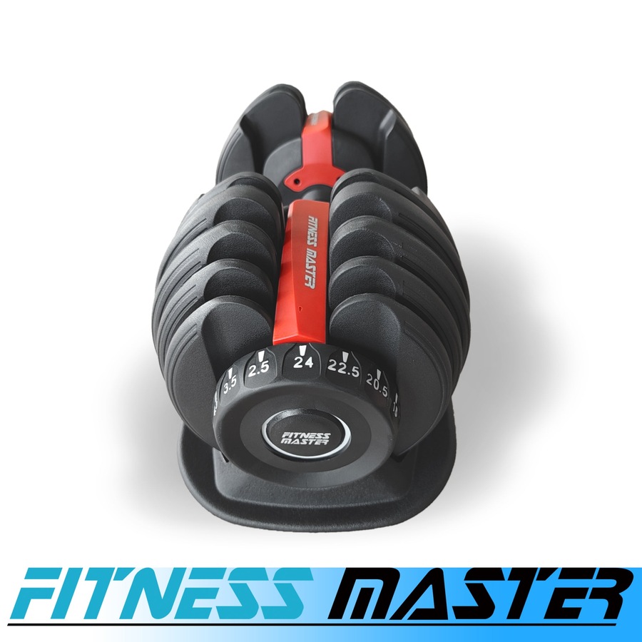 Fitness Master 48kg Adjustable Dumbbell Exercise Equipment Weights