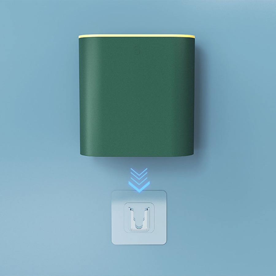 Salesbay Toilet Brush with Holder Set Cleaning Long Handle Silicone Bristles