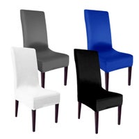 White & Black Chair Covers Spandex Folding Banquet Wedding Party