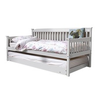 Bed Frame Single Size Trundle Wooden Timber Mattress Base Daybed Kids Bedroom Furniture