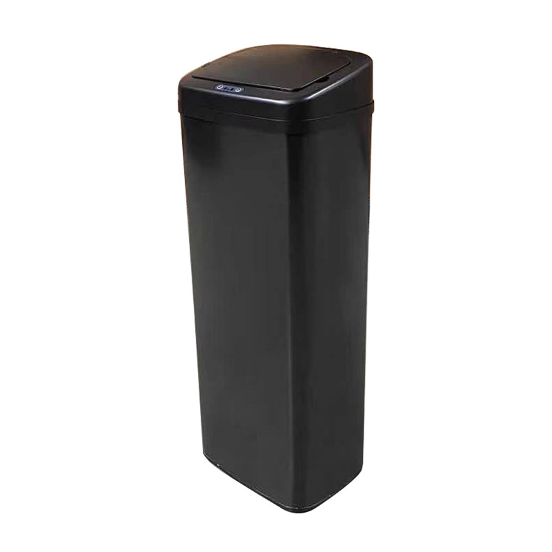 Buy Sensor Bin 50L Black Stainless Steel Rubbish Bin Motion Automatic