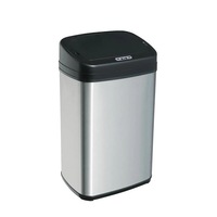 Salesbay Sensor Bin 50L Silver Stainless Steel Rubbish Bin Motion Automatic