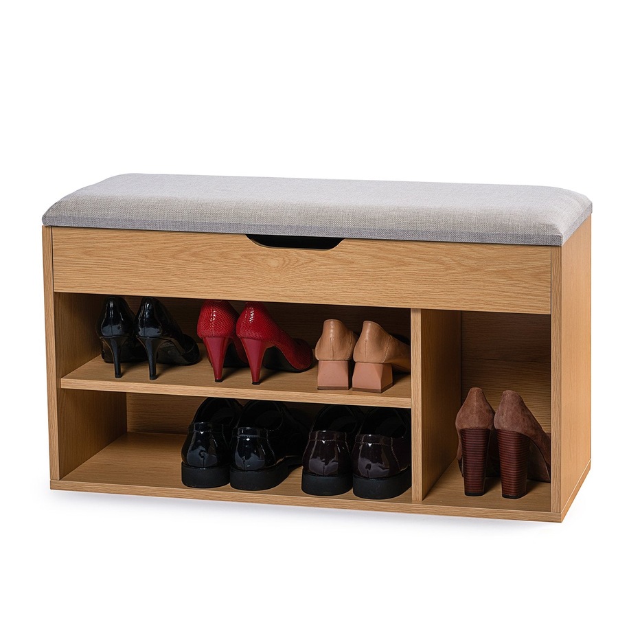 Buy Foret Shoe Cabinet Seat Stool Storage Bench Rack Box Organiser ...