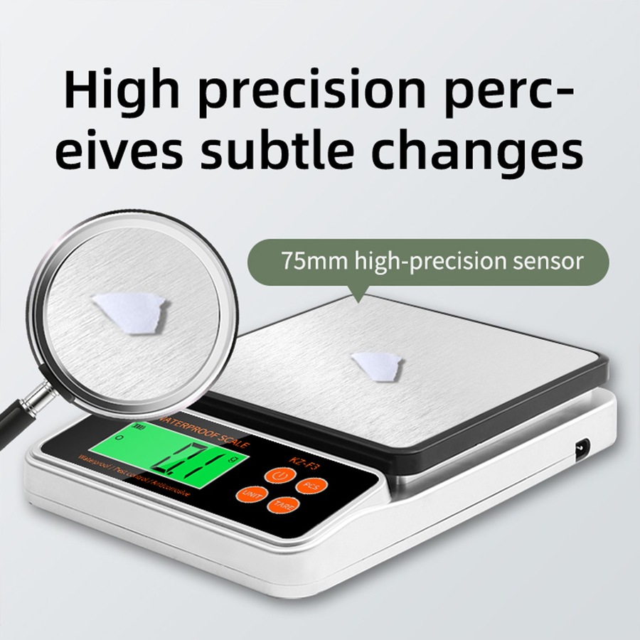 Waterproof 10kg/1g Digital Kitchen Scale Precision Gram Baking and Cooking Food