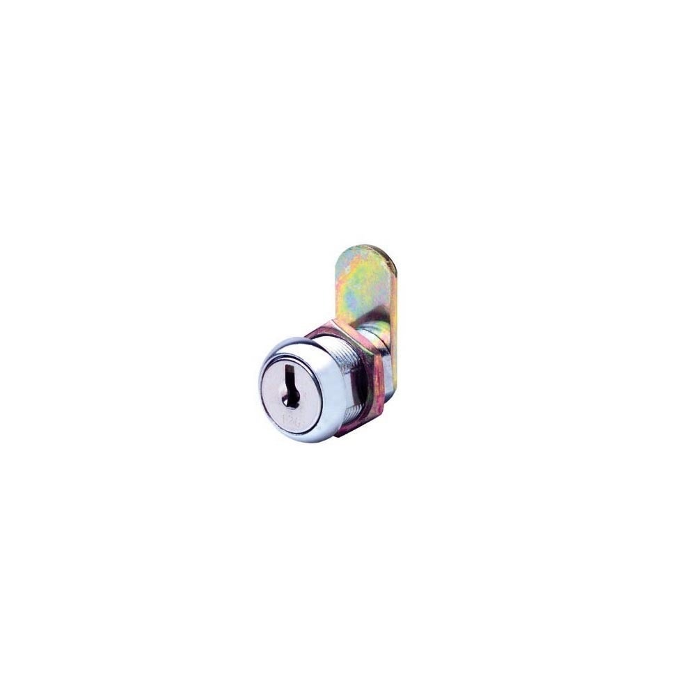 Firstlock Cabinet Cam Lock Round Face 22mm Keyed to Differ Chrome Plate NX22RKD