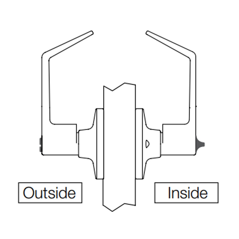 Buy Hafele KNL Disabled Compliant Privacy Lever Set Satin Chrome 70mm