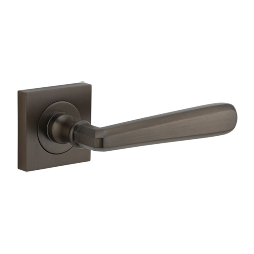 Iver Copenhagen Door Lever Handle on Square Rose Unbranded Australia