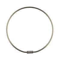 Jailers Key Ring *SINGLE* Polished Chrome KR-J120MM