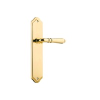 Tradco 10212 Sarlat Door Handle Shouldered Lever Latch Polished Brass