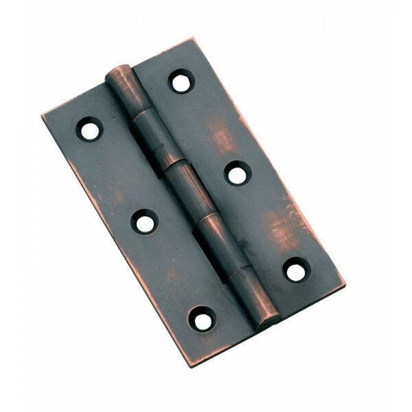 Tradco 3793AC Hinge Fixed Pin Antique Copper 63x35mm