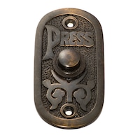 Tradco 5511AC Bell Push Antique Copper 40x80mm