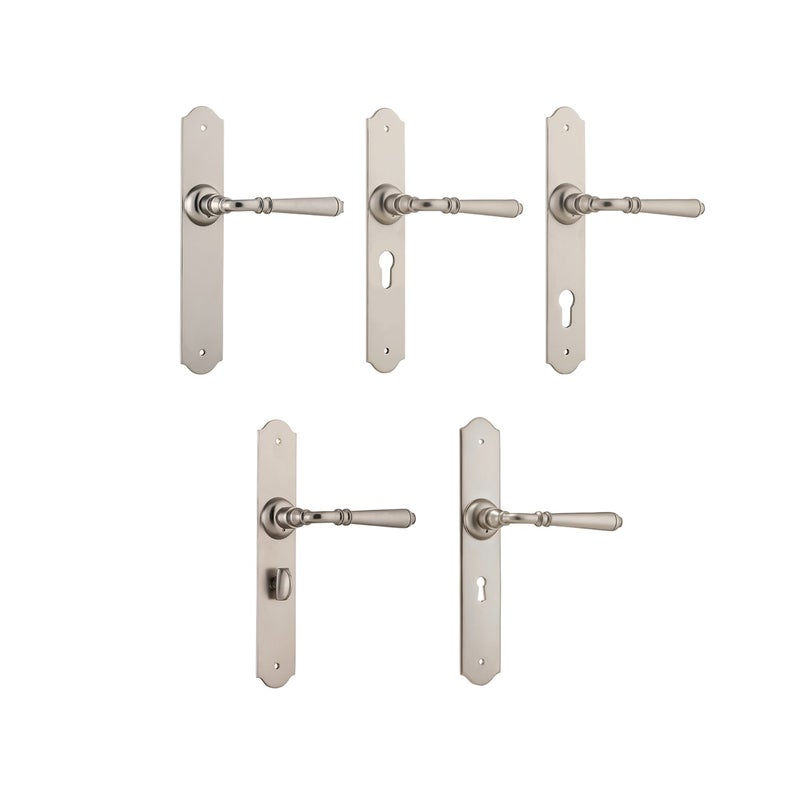 Tradco 6560+ Reims Door Lever Satin Nickel - Available in Multiple Lock Types