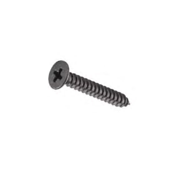 Tradco Hinge Screw 25x8 Matt Black Pack of 50 - Available in Various Sizes