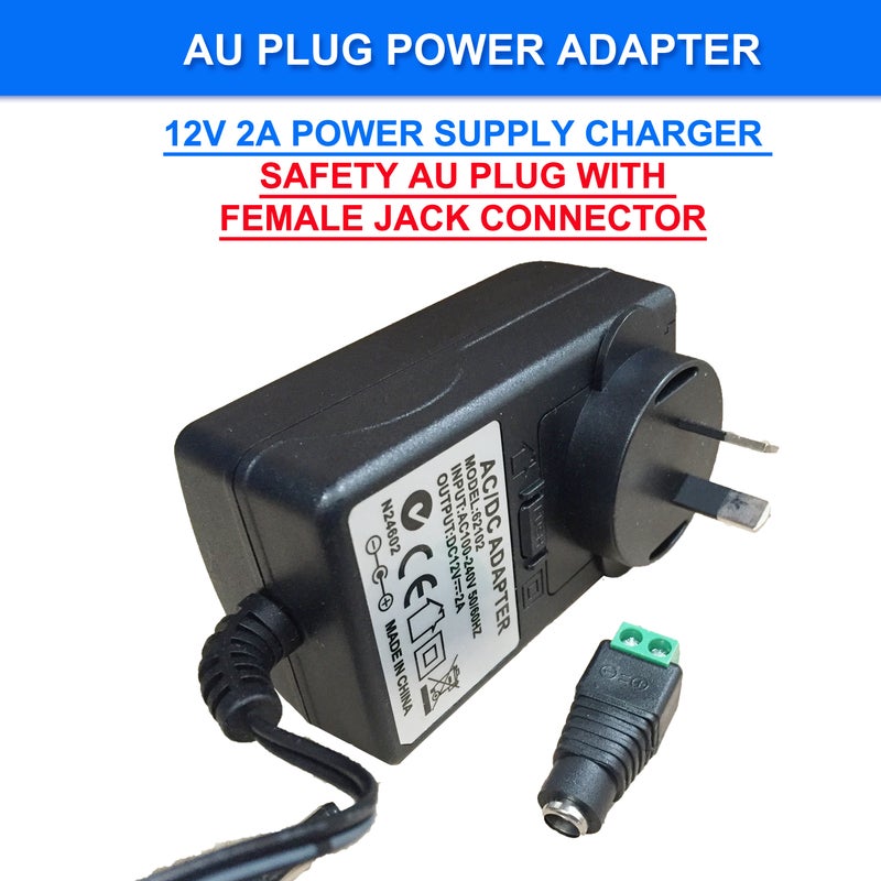 AC240V to DC 12V 2A Power Supply Adapter Charger Converter AU Plug 5.5mm * 2.1mm