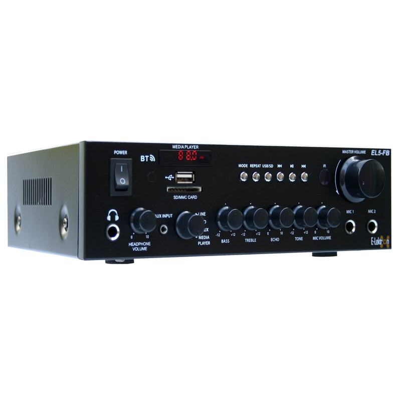 E-Lektron EL5-FB stereo HiFi Class D digital amplifier Radio Bluetooth USB SD Karaoke
