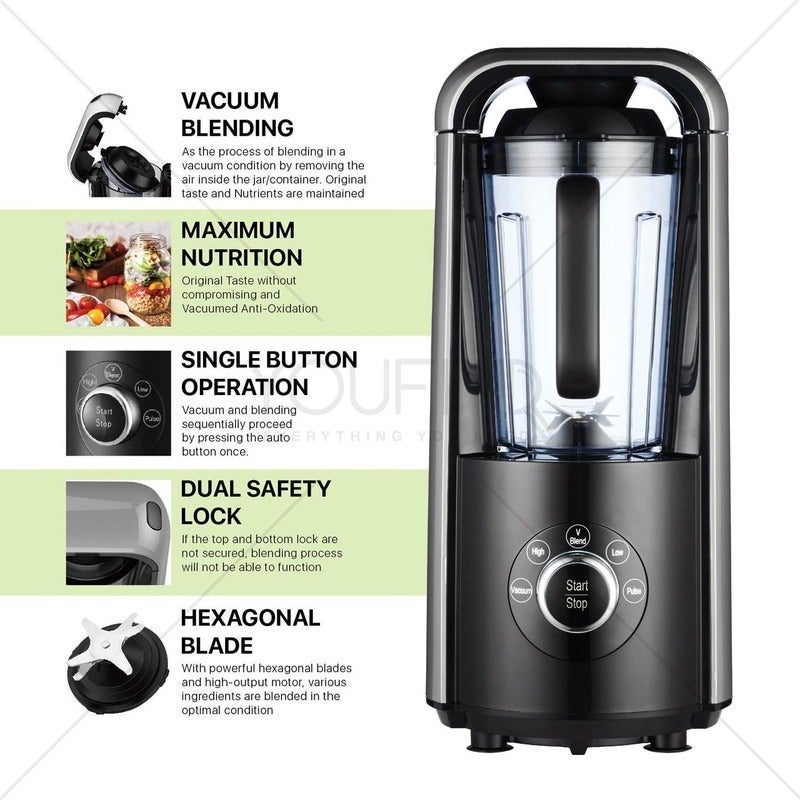 Russell Hobbs Jet Black Retro Blender 800W, Blenders, Food Preparation  Appliances, Appliances, Household