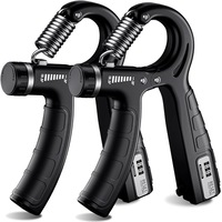2 Pack Hand Grip Strengthener Adjustable Resistance 22-89 lbs