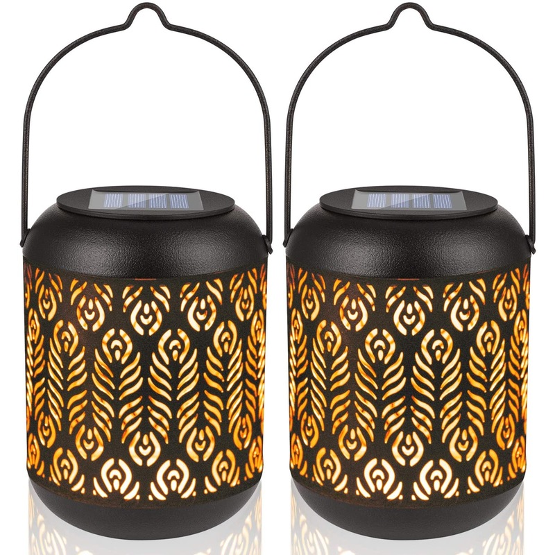 Buy 2 Pack Solar Lights Outdoor Tabletop Lantern for Table Pathway