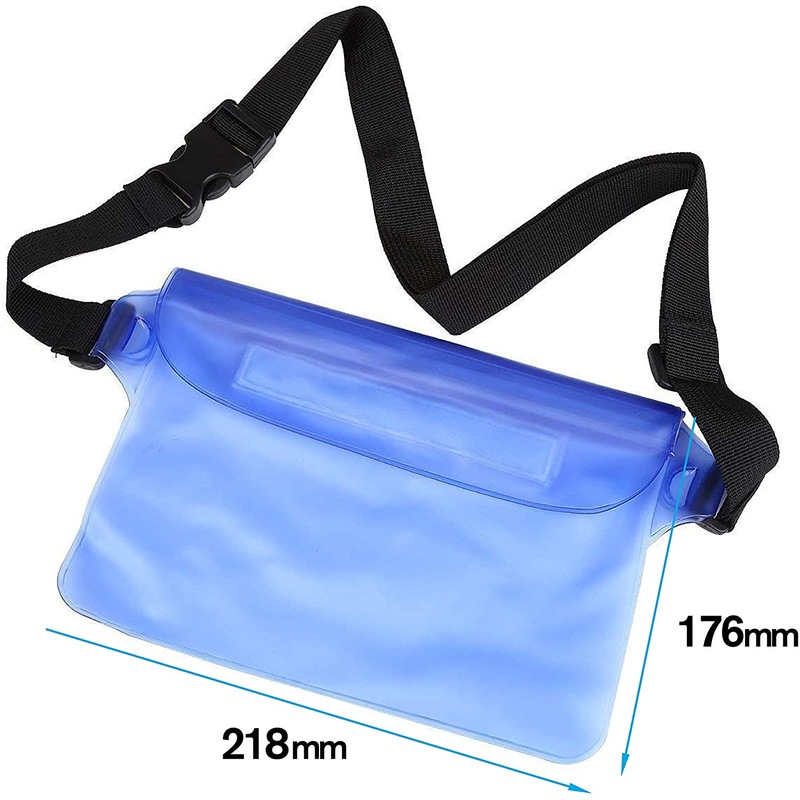 Buy 2 Pack Waterproof Pouch Bag, Waterproof Dry Bag Case with Waist ...