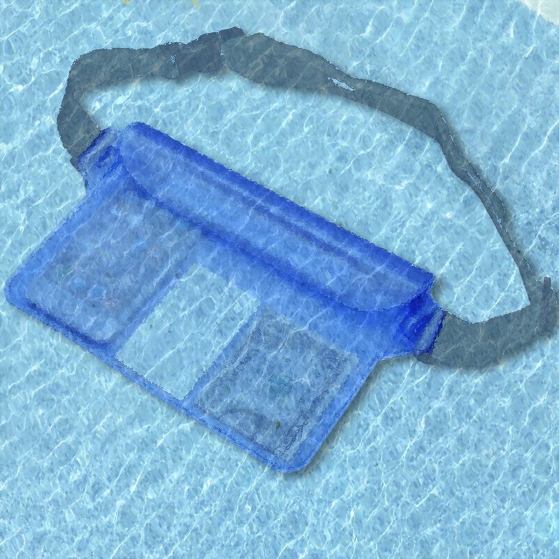 2 Pack Waterproof Pouch Bag, Waterproof Dry Bag Case with Waist Strap